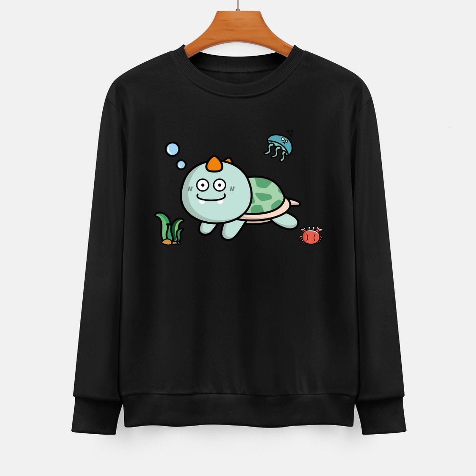 Front Patterned Long Sleeve TopMoisture-Wicking Logo-Ready